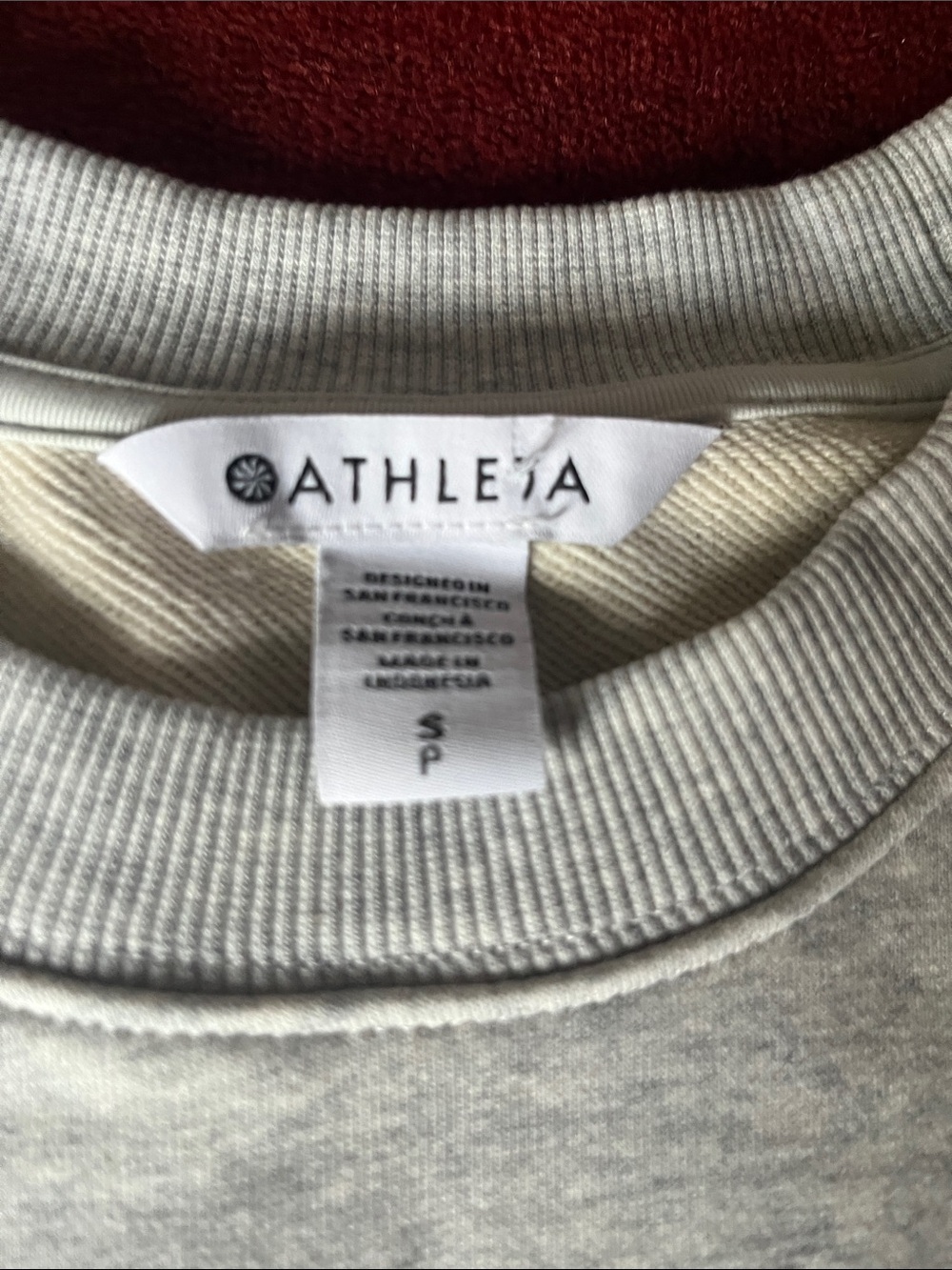 Athleta Heather Gray Heavyweight Terry Dolman Tee - Picture 5 of 9